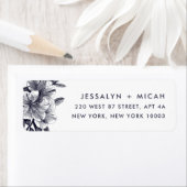 ミッドナイトオーキッド差出人住所 ラベル (インサイチュ)