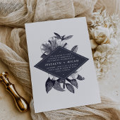 ミッドナイトオーキッド結婚式招待状 招待状