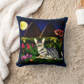 ミッドナイトガーデンに登場するエジプトのマウ猫 クッション (ブランケット)