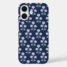ミッドナイトガーデンのムーディボタニカルフラワー iPhone 16ケース
