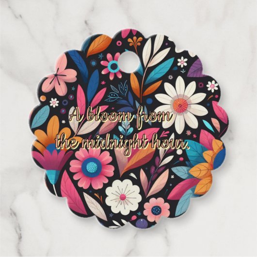 ミッドナイトガーデンギフトラベル フェイバータグ (正面)