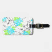 ミッドナイトガーデンハワイアンハイビスカスラゲッジタグ ラゲッジタグ (正面横)