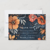 ミッドナイトガーデンバロ結婚ーク サンキューカード (正面)