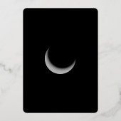 ミッドナイトガーデンパーティの招待状 箔招待状 (裏面)