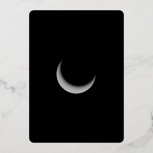 ミッドナイトガーデンパーティの招待状 箔招待状 (裏面)