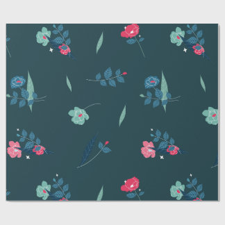 ミッドナイトガーデンフローララッピング紙 ラッピングペーパー