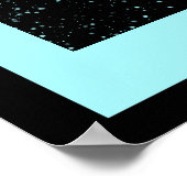 ミッドナイトガーデンラインターコイズミスト ポスター (角)
