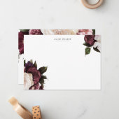 ミッドナイトガーデン赤面フローラ文房具ノートカード ノートカード (正面/裏面インサイチュ)