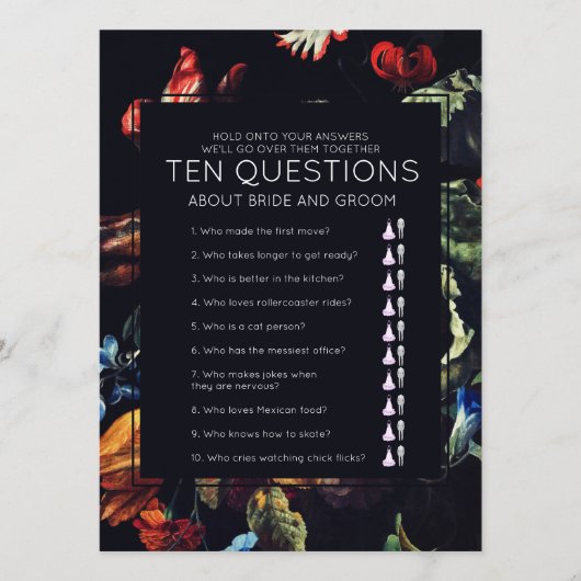 ミッドナイトガーデン10問結婚題ゲーム (正面)