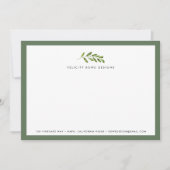 ミッドナイトガーデン |事業用ひな形フラットカード ノートカード (正面)