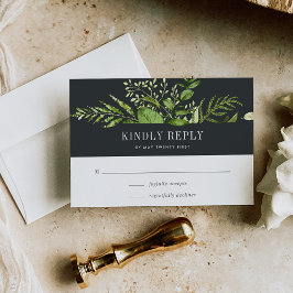 ミッドナイトガーデンRSVPカード 出欠カード