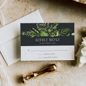 ミッドナイトガーデンRSVPカード 出欠カード