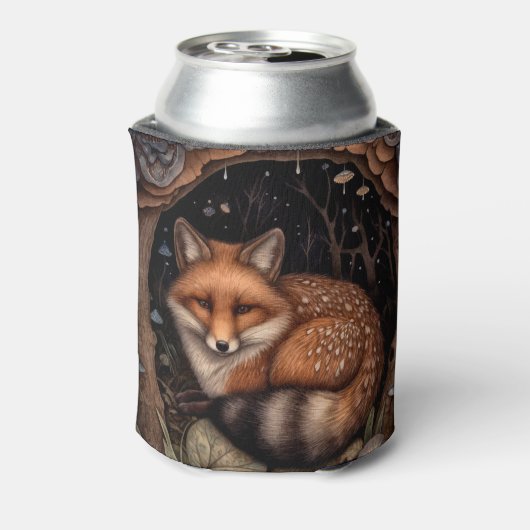 ミッドナイトキツネクーラーボックス 缶クーラー (缶裏面)