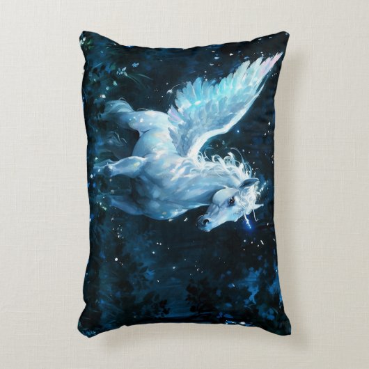 ミッドナイトグラードの高貴なペガサス アクセントクッション (正面(垂直))