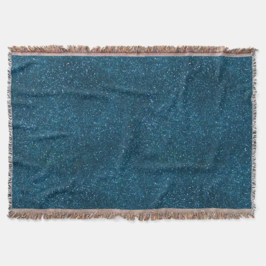 ミッドナイトグリーングリッター スローブランケット (正面)