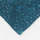 ミッドナイトグリーングリッター フリースブランケット (角)