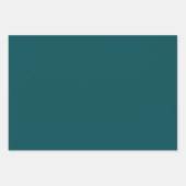 ミッドナイトグリーン無地のカラー ラッピングペーパーシート (正面3)