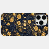 ミッドナイトゴールドボタニカルブルーム Case-Mate iPhoneケース (裏面 (横))
