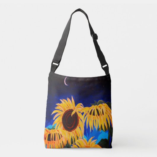ミッドナイトサンフラワーズクロスボディバッグ クロスボディバッグ (正面)