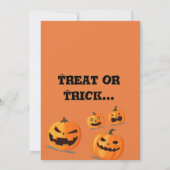 ミッドナイトザウィッチーブラックキャットハロウィーン招待状 (裏面)