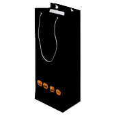 ミッドナイトザウィッチーブラックキャットハロウィーン ワインギフトバッグ (裏面アングル)