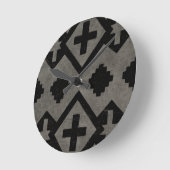 ミッドナイトジャーニーI ラウンド壁時計 (傾斜)