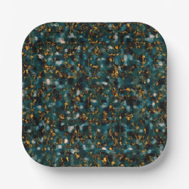 ミッドナイトスカイのアブストラクション ペーパープレート