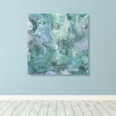 ミッドナイトスカイのキャンバスのラップに浮かぶ キャンバスプリント (インサイチュ (ウッドフロア))