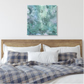 ミッドナイトスカイのキャンバスのラップに浮かぶ キャンバスプリント (インサイチュ (寝室))