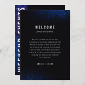 ミッドナイトスカイスター結婚ズ銀河系の旅程 招待状 (正面/裏面)