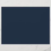 ミッドナイトスカイツインクレスタートリフォールド結婚式 プログラム (裏面)