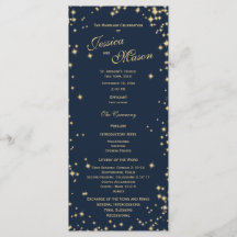 ミッドナイトスカイトゥインクルネイビーブルーと金ゴールド