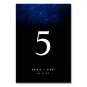 ミッドナイトスカイ輝く&スターズ銀河系結婚ズ テーブルナンバー (裏面)