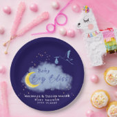 ミッドナイトスターライト男の赤ちゃんブリスストルク紙プレート ペーパープレート (パーティー)