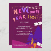 ミッドナイトスター |大晦日パーティの招待状 招待状 (正面/裏面)