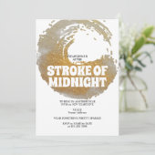ミッドナイトストロークパーティー ブラックゴールド 新年の夜 招待状 (スタンド正面)