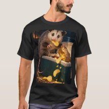 ミッドナイトスナック検査ポッサム 黒Tシャツ