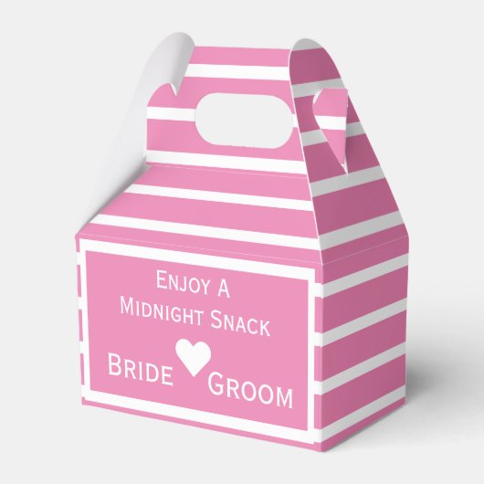 ミッドナイトスナック結婚式の引き出物ボックス フェイバーボックス (正面サイド)