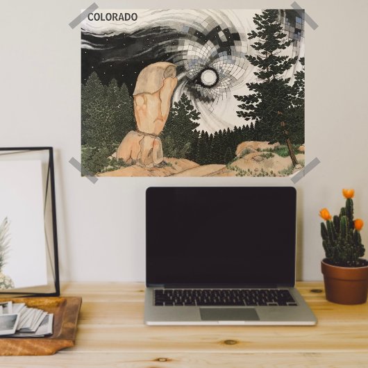 ミッドナイトスノーストームコロラドマウンテンズ ポスター