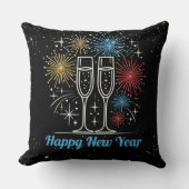 ミッドナイトスパークルお祝い クッション (正面)