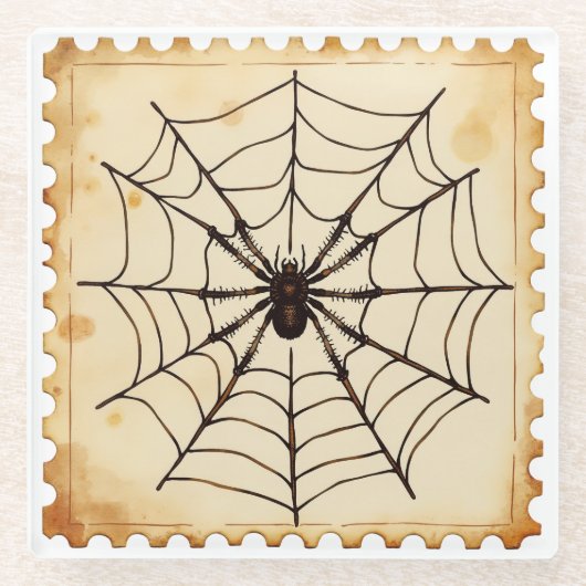 "ミッドナイトスピナ"ハロウィーン ガラスコースター (正面)