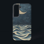 ミッドナイトタイドムーン電話ケース SAMSUNG GALAXY S22ケース<br><div class="desc">月が暗く波打つ波の上を漂う、この風変わりな詩的なデザイン – 夢想家、うがい者、海の恋人に理想的。</div>