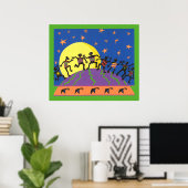 ミッドナイトダンス ポスター (ホームオフィス)