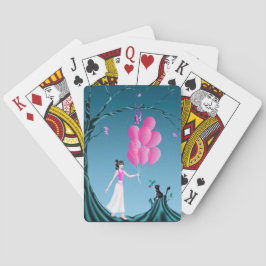 ミッドナイトツリーの下にかわいいケイト&バレリーナ トランプ