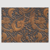 ミッドナイトデコページの工具付きレザーフラワー 薄葉紙 (正面)