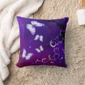 ミッドナイトドリーム蝶 クッション (ブランケット)