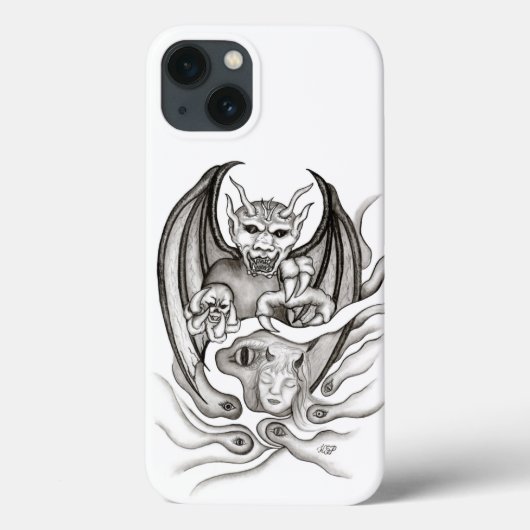 ミッドナイトドリーム – 悪魔 Case-Mate iPhoneケース (裏面)