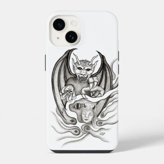ミッドナイトドリーム – 悪魔 iPhoneケース (裏面)
