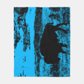 ミッドナイトバッファロープレインズバイソンブランケット フリースブランケット (正面)