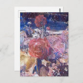 ミッドナイトバラガーデンA.I.エンハンスドフォトポスター ポストカード (正面/裏面)